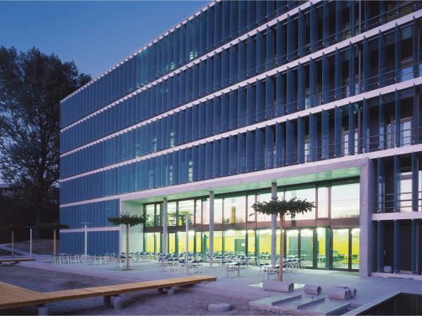 Exterior of office building.